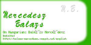 mercedesz balazs business card